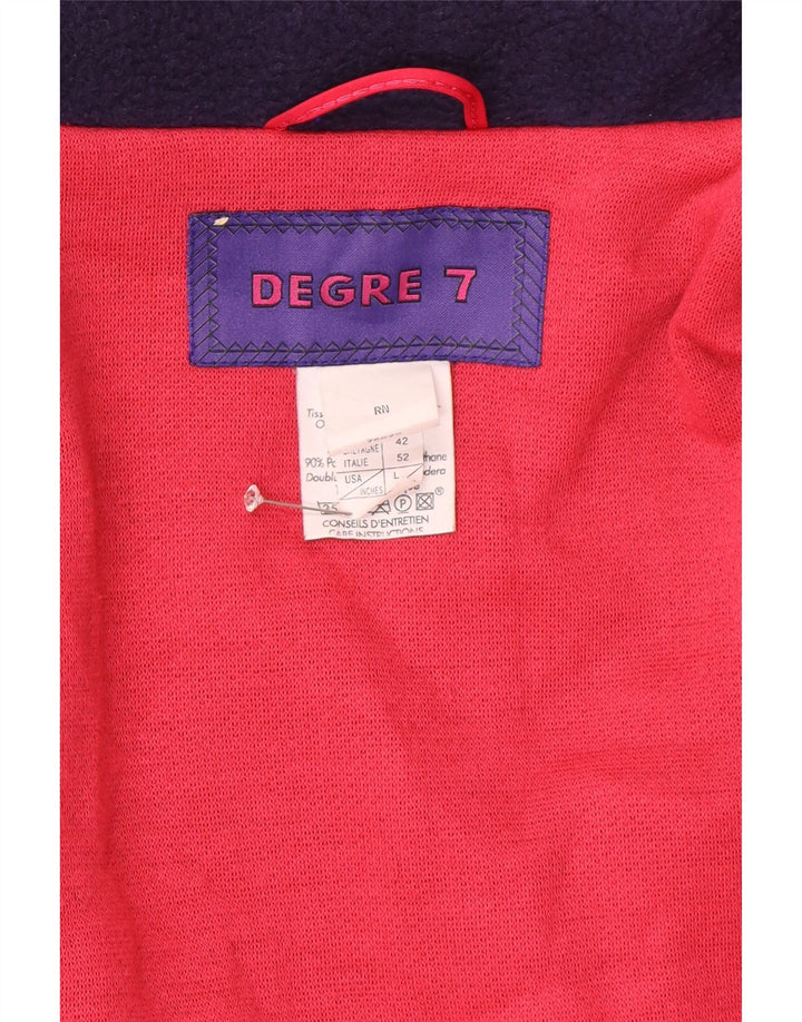 Giacca da sci da uomo con cappuccio Degre 7 IT 52 XL Poliestere color block blu navy