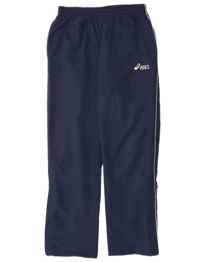 Pantaloni da tuta da uomo Asics piccoli in poliestere blu navy
