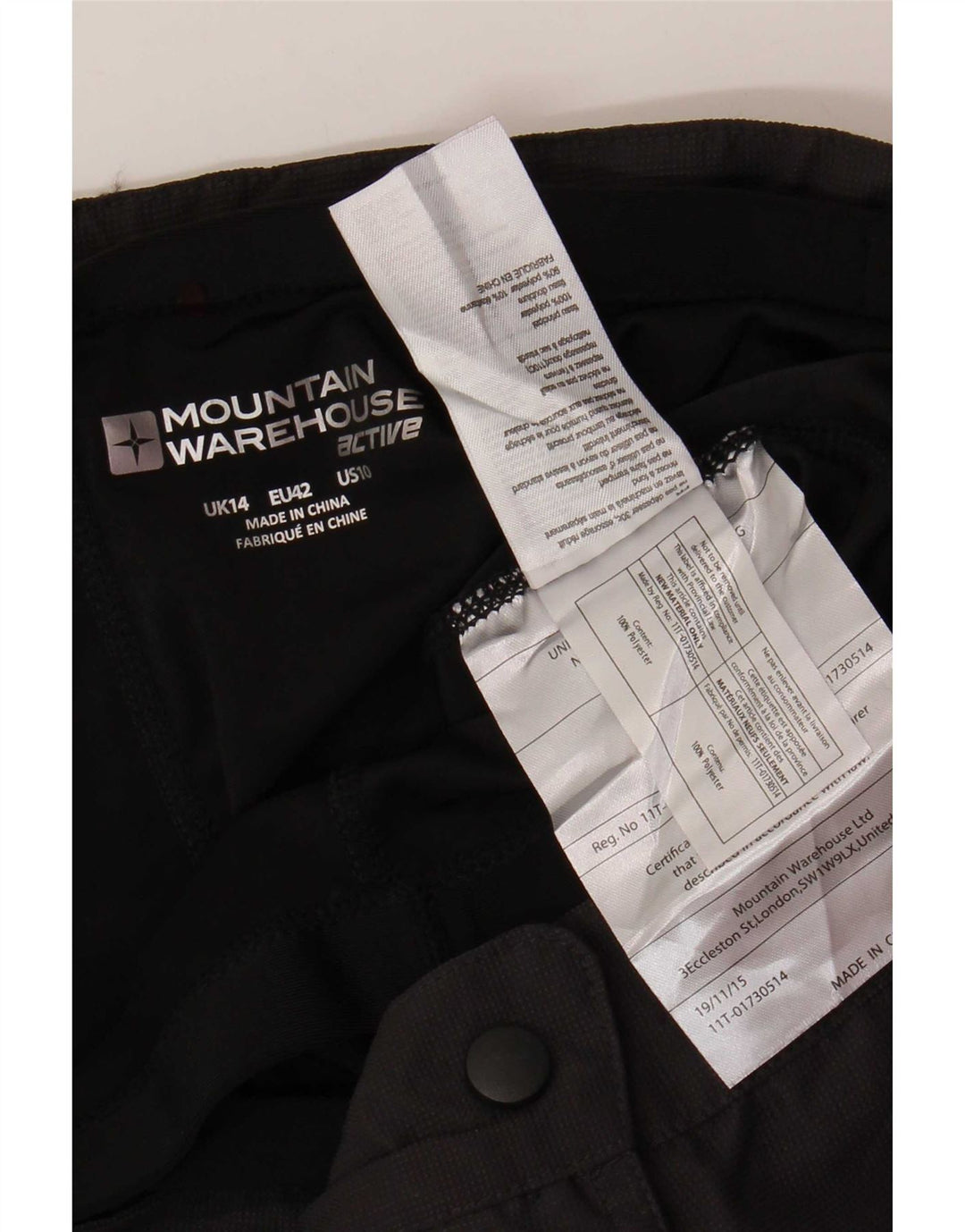 Bermuda da donna Mountain Warehouse UK 14 Large W34 Poliestere grigio