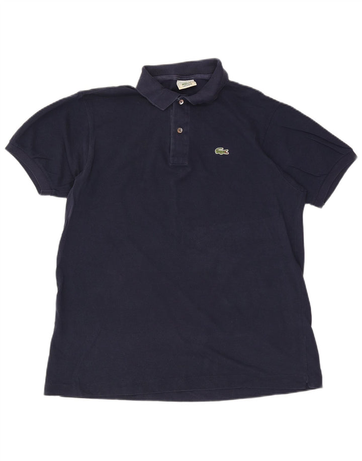 Polo da uomo Lacoste taglia 5 grande in cotone blu navy