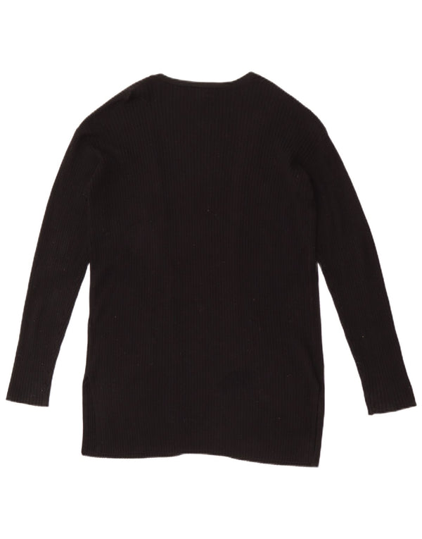 Maglione cardigan aperto oversize da donna Marks & Spencer UK 6 XS Nero