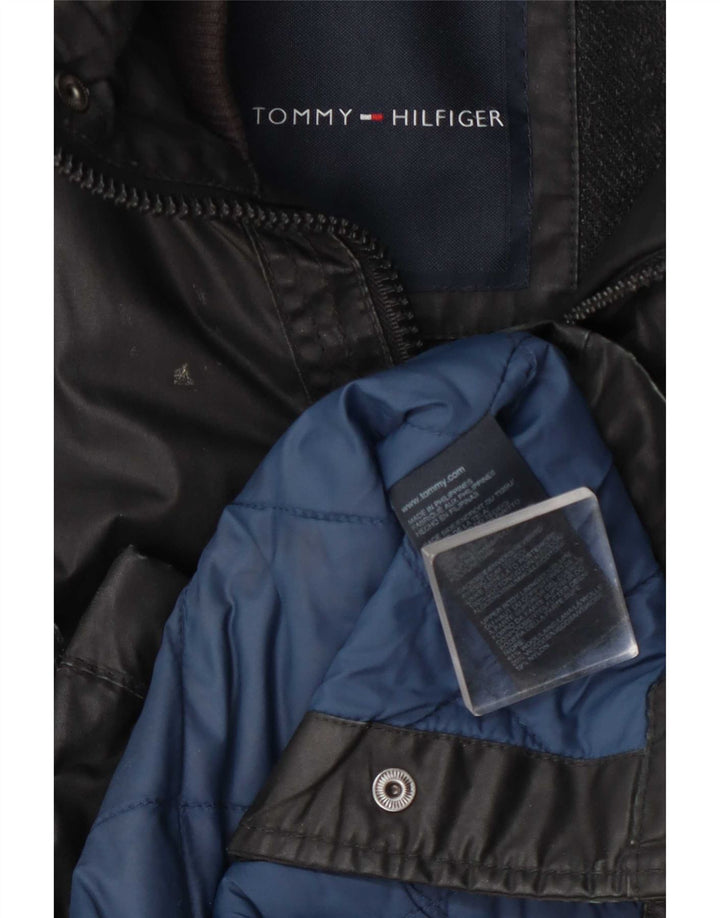 Giacca utility da uomo in ecopelle Tommy Hilfiger UK 38 Grigio medio