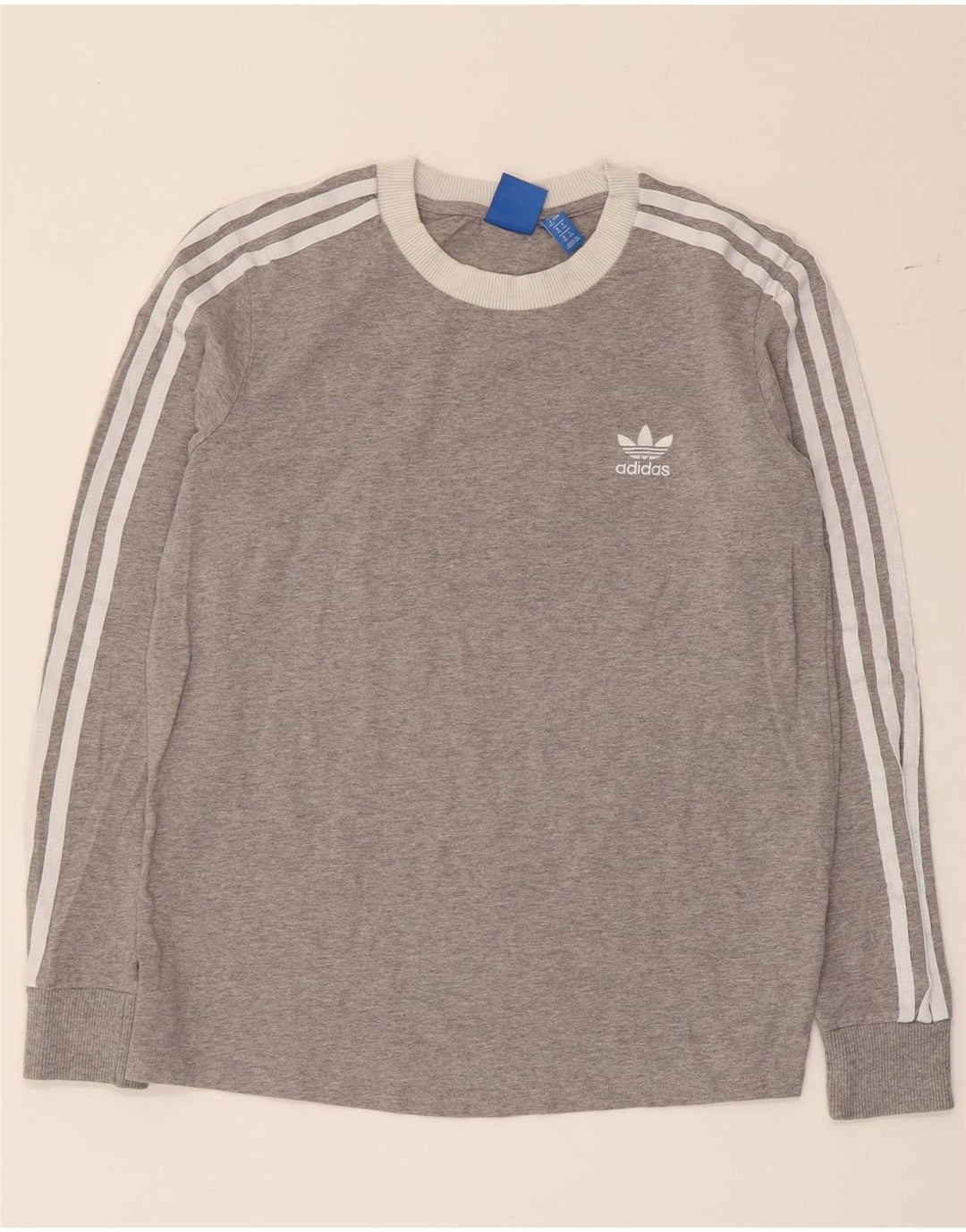 Felpa grafica da donna Adidas Jumper UK 12 Colorblock grigio medio