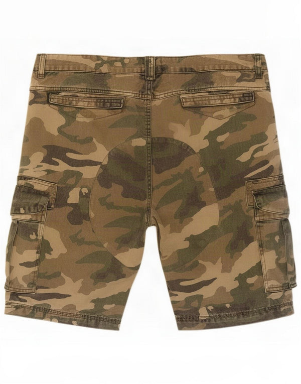 Bench Pantaloncini cargo da uomo grandi W34 Cotone mimetico kaki