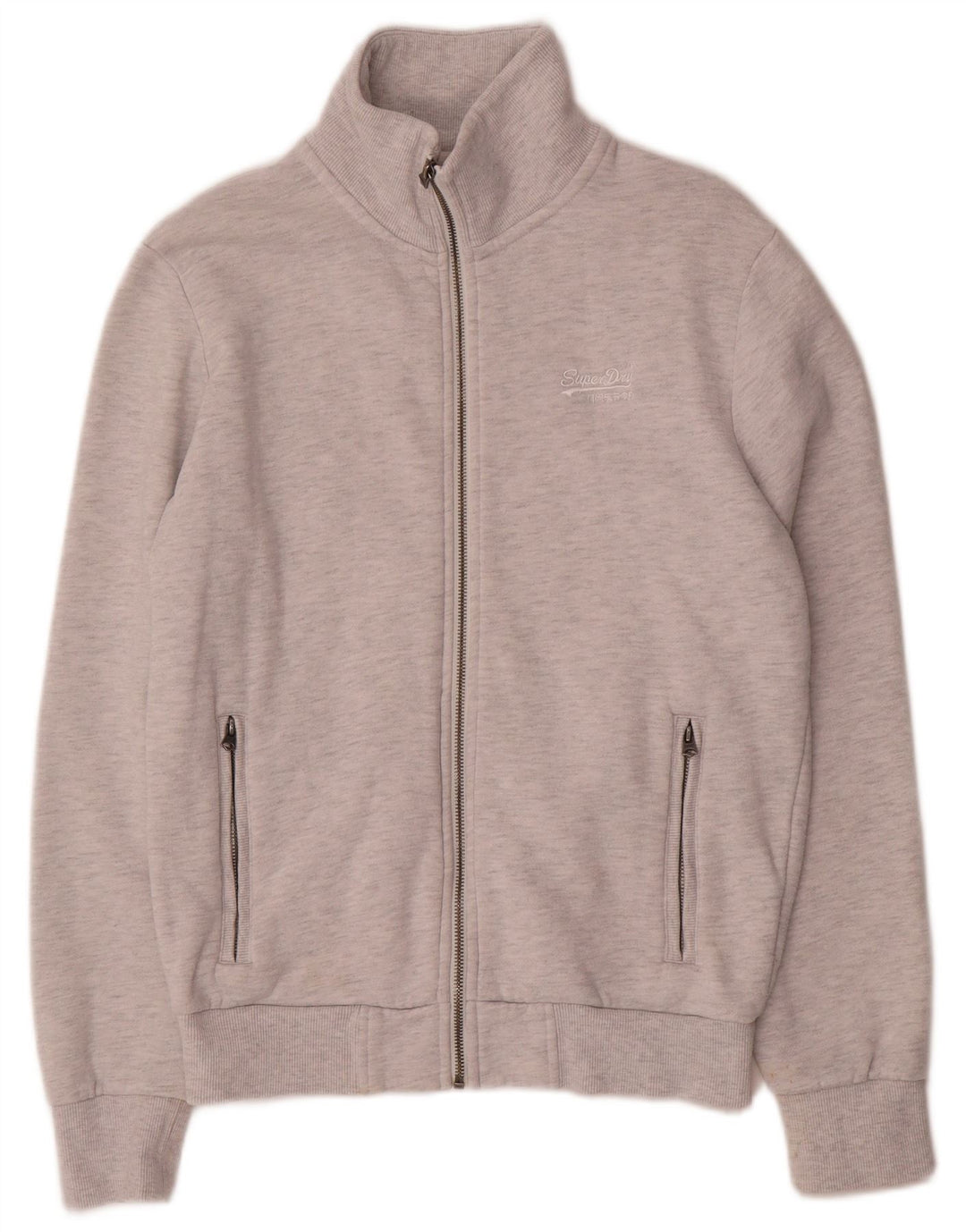 Giacca da ginnastica da uomo Superdry piccola in cotone grigio