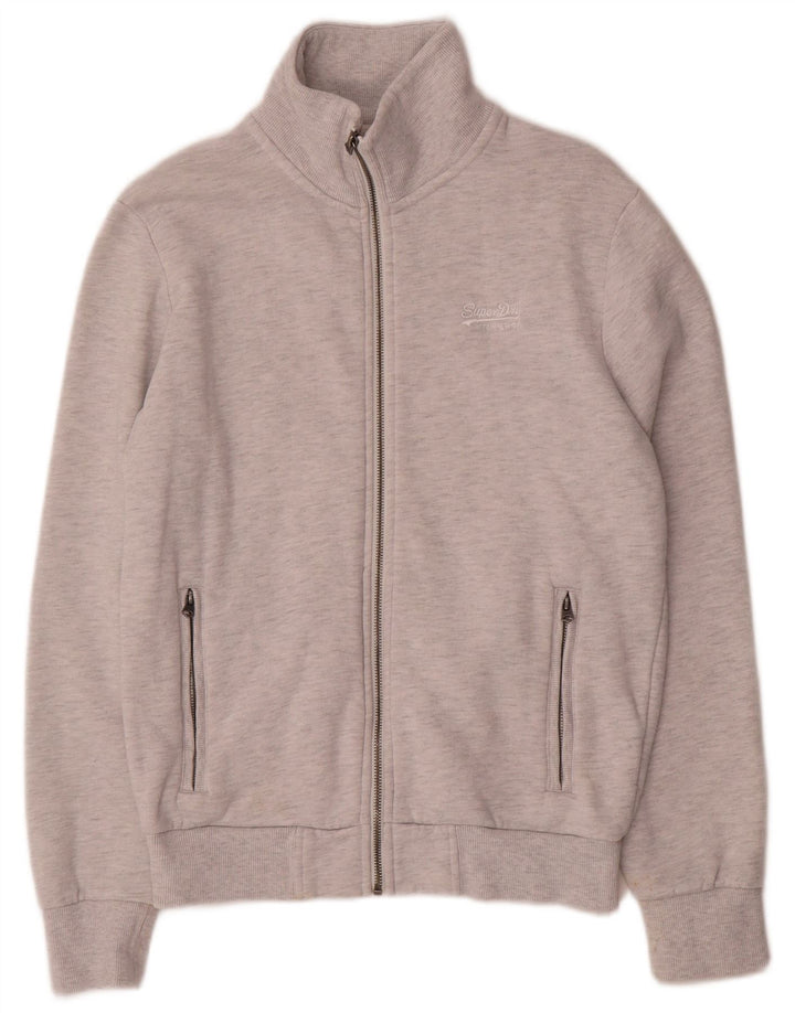 Giacca da ginnastica da uomo Superdry piccola in cotone grigio