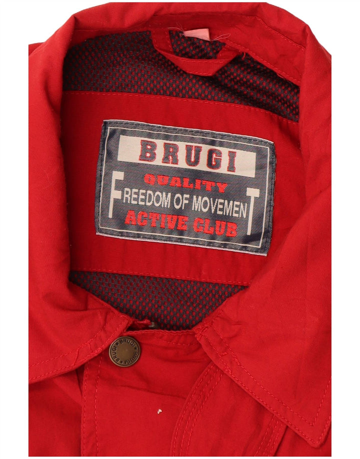 Giubbotto Bomber Uomo BRUGI IT 52 XL Rosso Poliestere