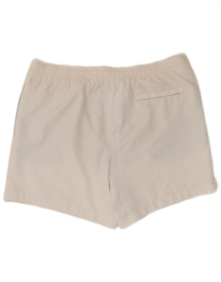 Pantaloncini da bagno grafici da uomo Calvin Klein grandi in poliestere bianco
