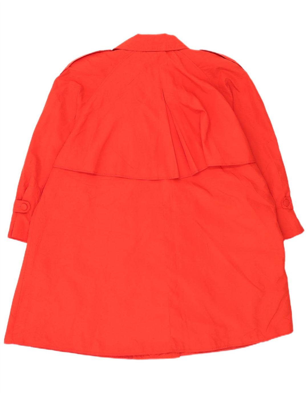 Trench oversize vintage da donna UK 16 grande rosso