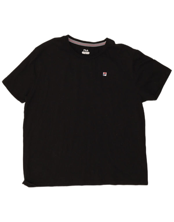 T-shirt da uomo Fila Top 3XL cotone nero