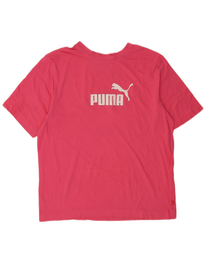 T-shirt grafica da uomo Puma Large rosa