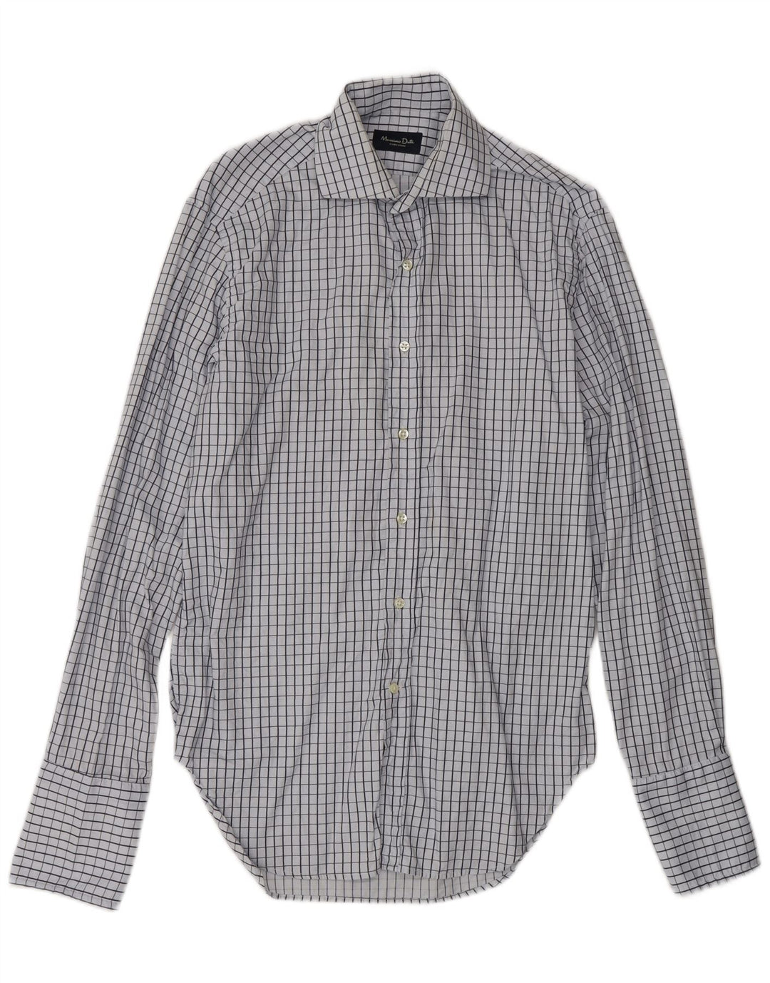 Camicia da uomo Massimo Dutti a quadri blu medio