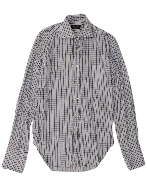 Camicia da uomo Massimo Dutti a quadri blu medio