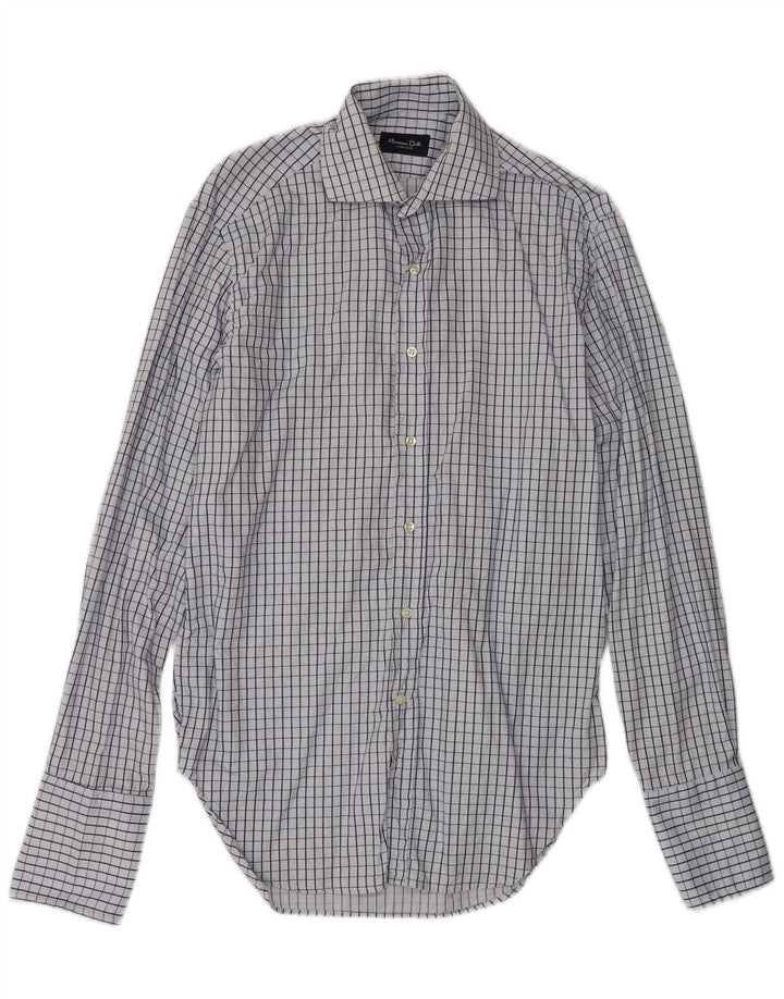 Camicia da uomo Massimo Dutti a quadri blu medio