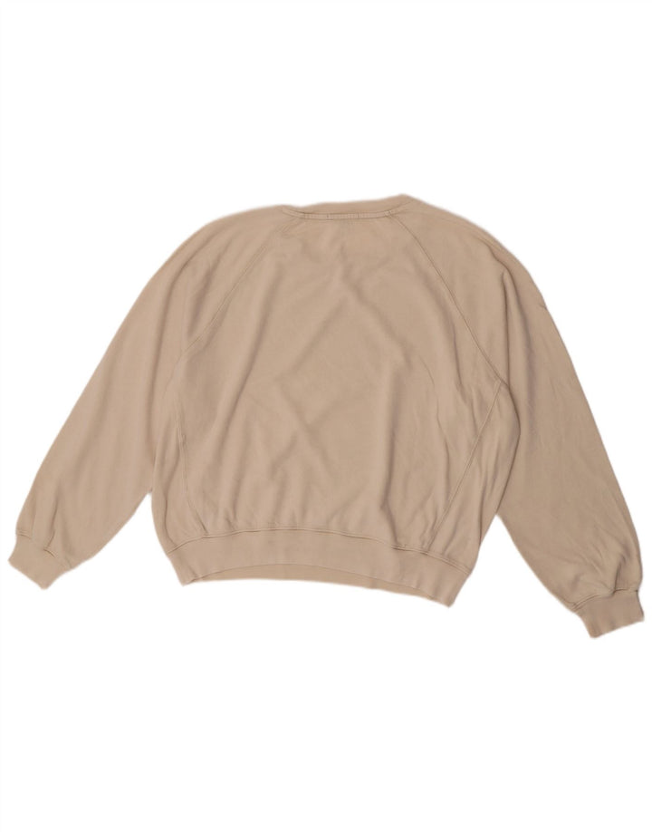Felpa oversize corta da donna J. Crew, taglia UK 10, piccola, bianco sporco