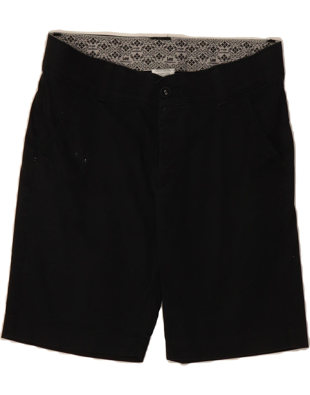 LEE Womens Chino Shorts US 6 Medium W32  Black Cotton Vintage Lee and Second-Hand Lee from Messina Hembry 