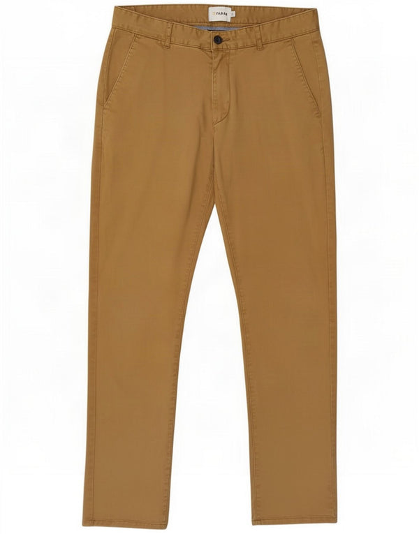 Pantaloni chino slim da uomo Farah W32 L32 Cotone beige