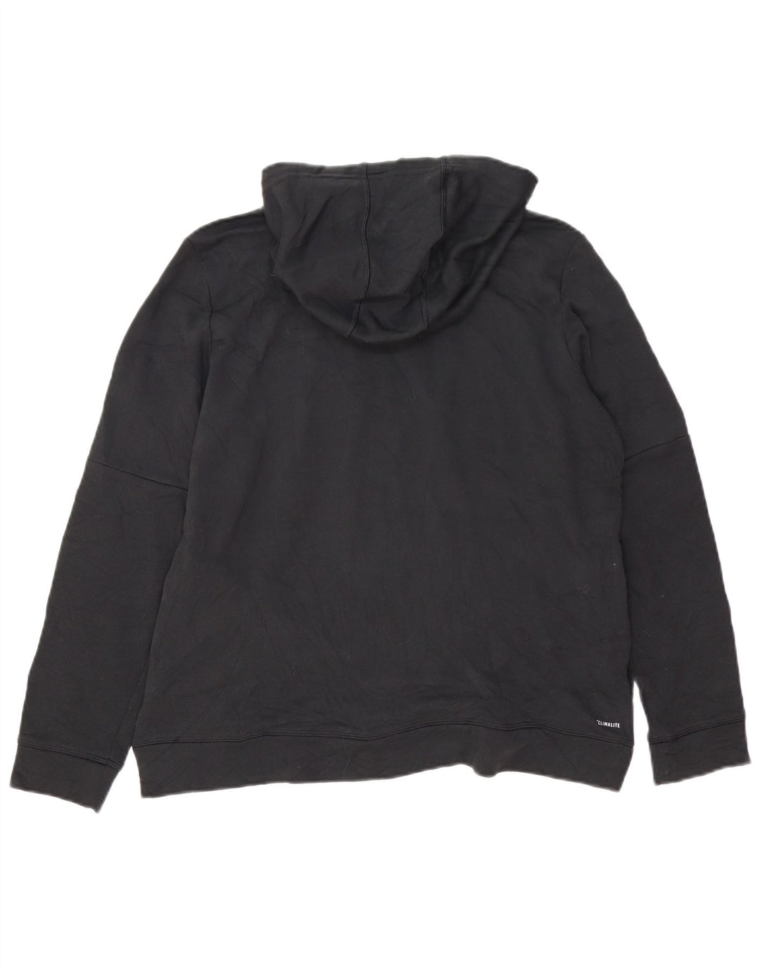 Maglione con cappuccio Adidas Climalite da donna UK 16/18 Large Nero Poliestere
