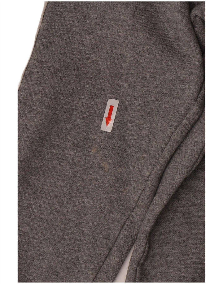 Giacca da ginnastica da donna Puma UK 16 Large in cotone color block grigio