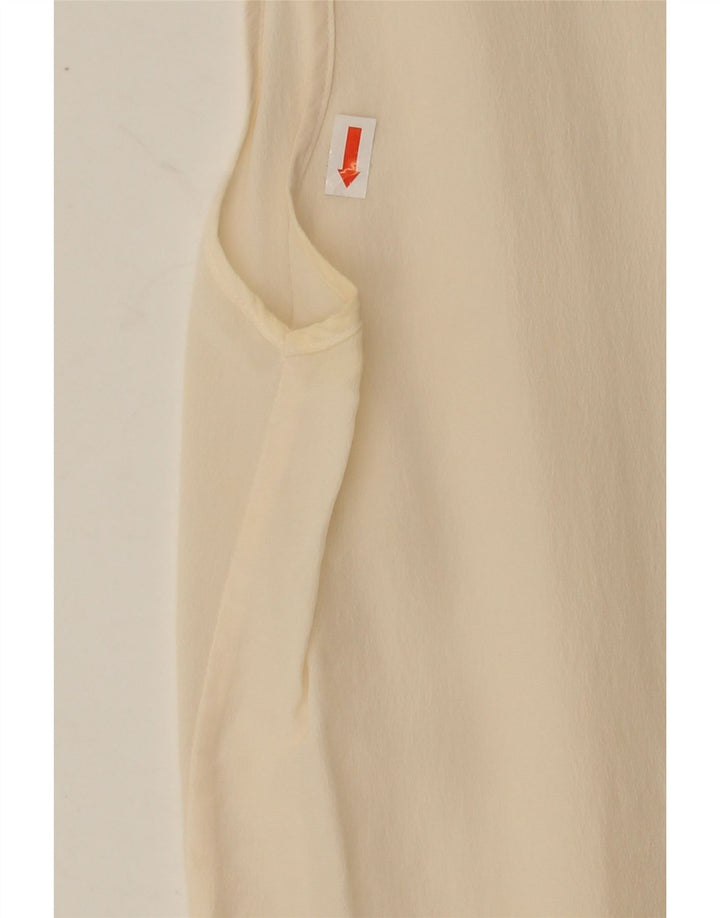MILANO Womens Sleeveless Blouse Top IT 38 XS Beige Silk Vintage milano and Second-Hand milano from Messina Hembry 