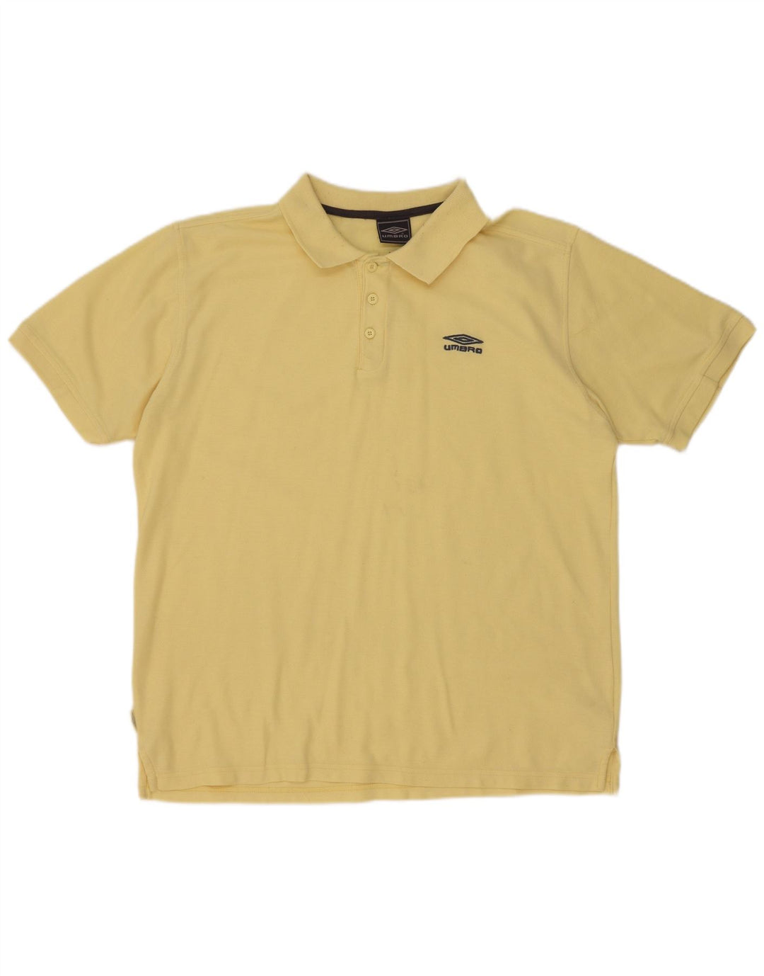 Polo da uomo Umbro XL in poliestere giallo