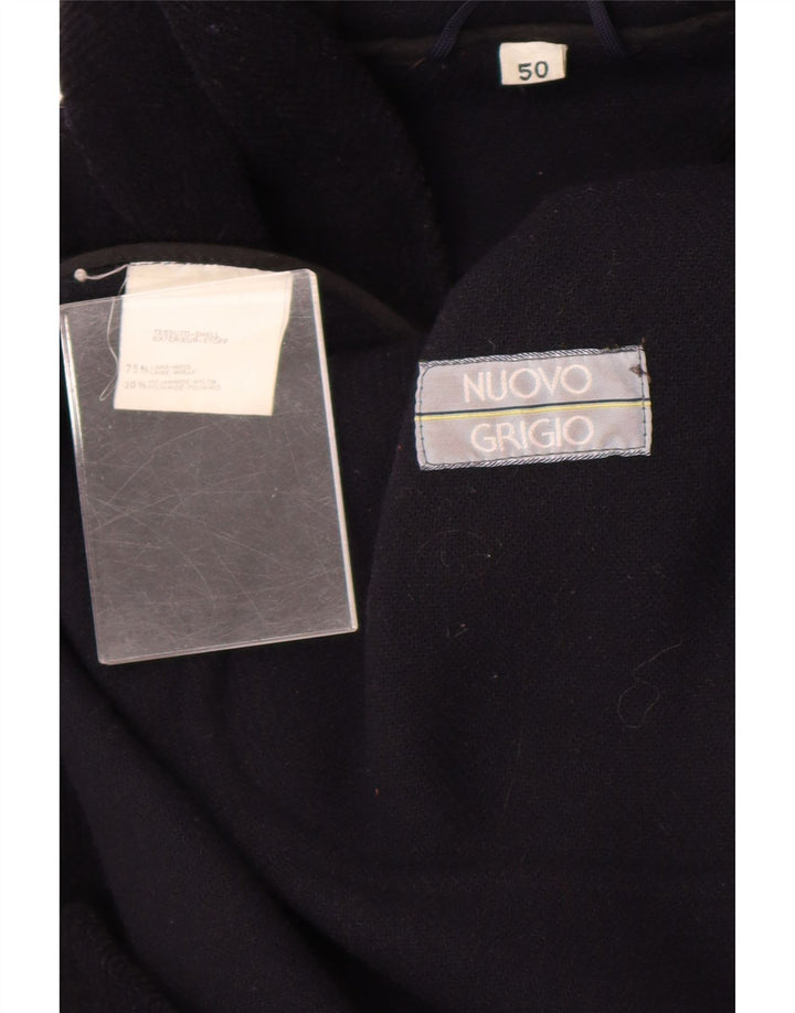 Nuovo Montgomery da uomo con cappuccio IT 50 Large Nero Lana