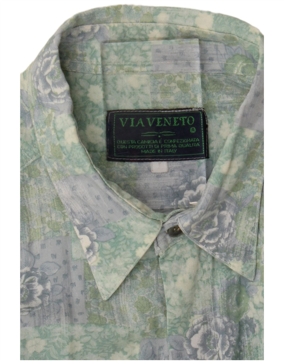 Camicia Via Veneto Uomo Large Verde Floreale