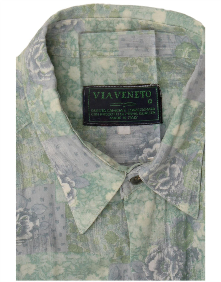 Camicia Via Veneto Uomo Large Verde Floreale