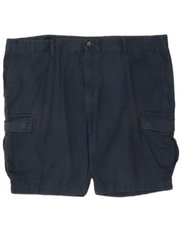 Pantaloncini cargo da uomo Marks & Spencer W44 2XL cotone blu navy