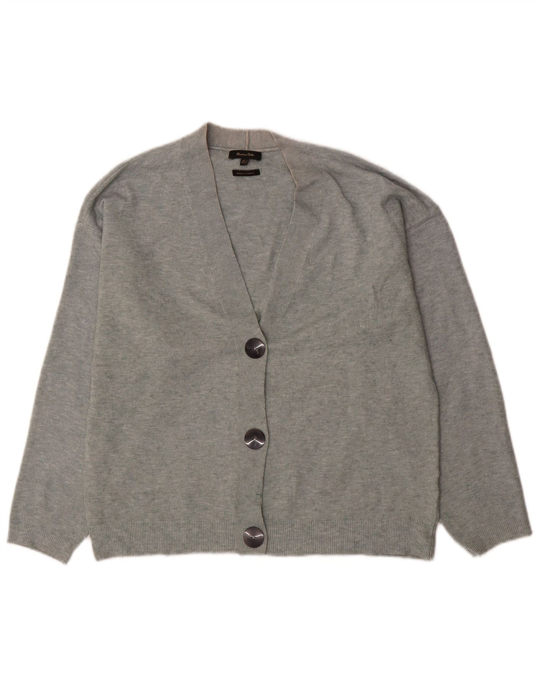 Maglione cardigan oversize da donna Massimo Dutti UK 6 XS Grigio