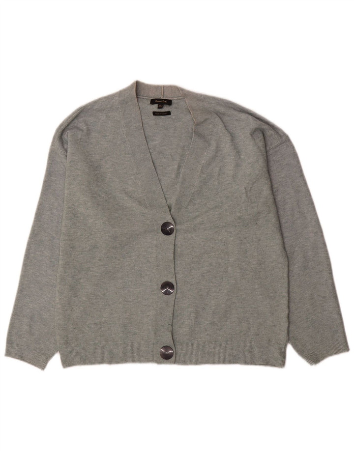Maglione cardigan oversize da donna Massimo Dutti UK 6 XS Grigio