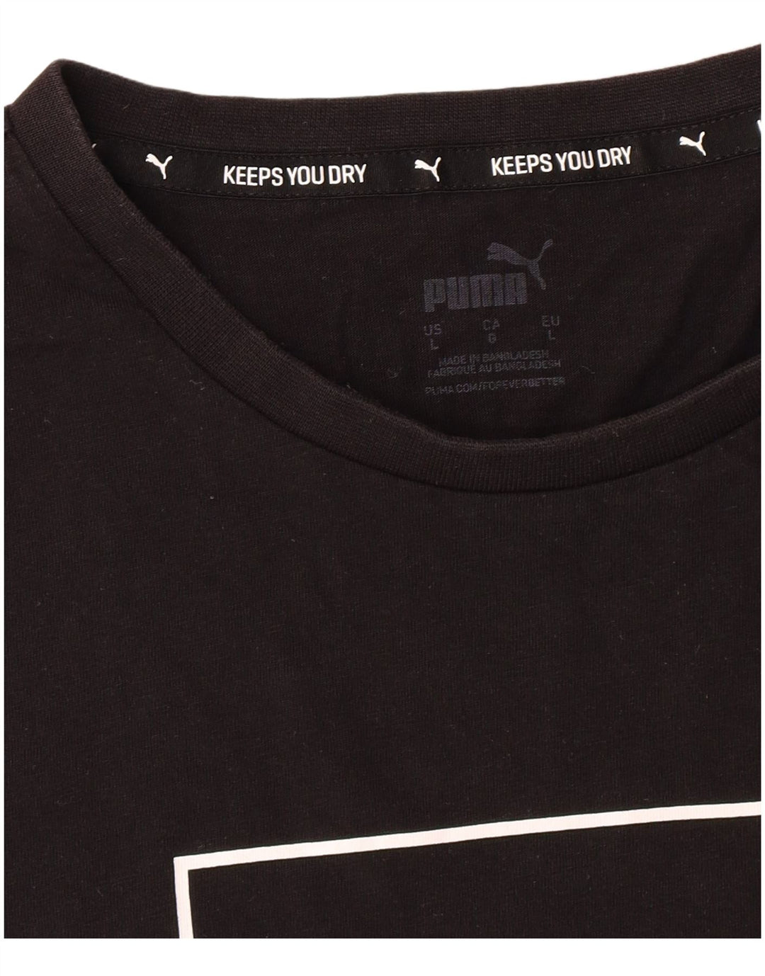 T-shirt grafica PUMA da uomo grande nera