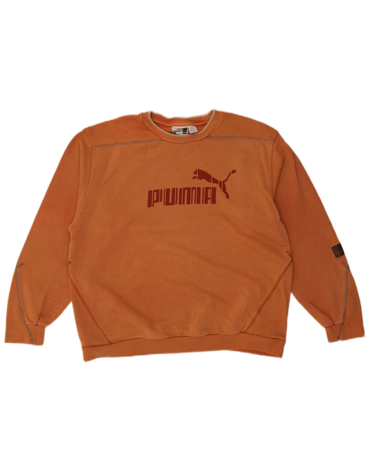 Felpa grafica Puma da ragazzo, 13-14 anni, arancione