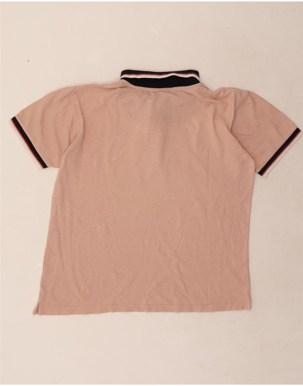 Polo da rugby da uomo Lotto Large in cotone rosa
