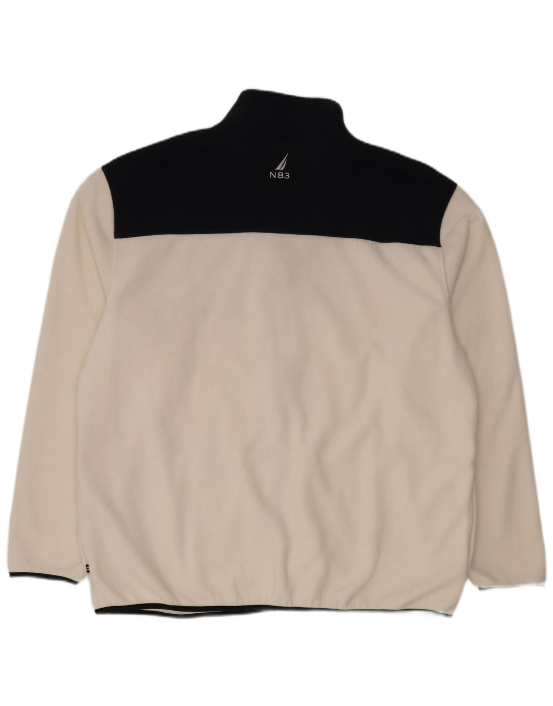 Giacca in pile da uomo Nautica UK 44 2XL Poliestere color block bianco