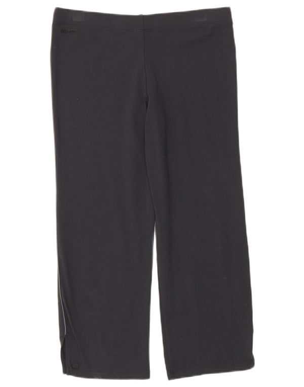 Pantaloni della tuta Nike Dri Fit Capri da donna UK 8/10 Small neri