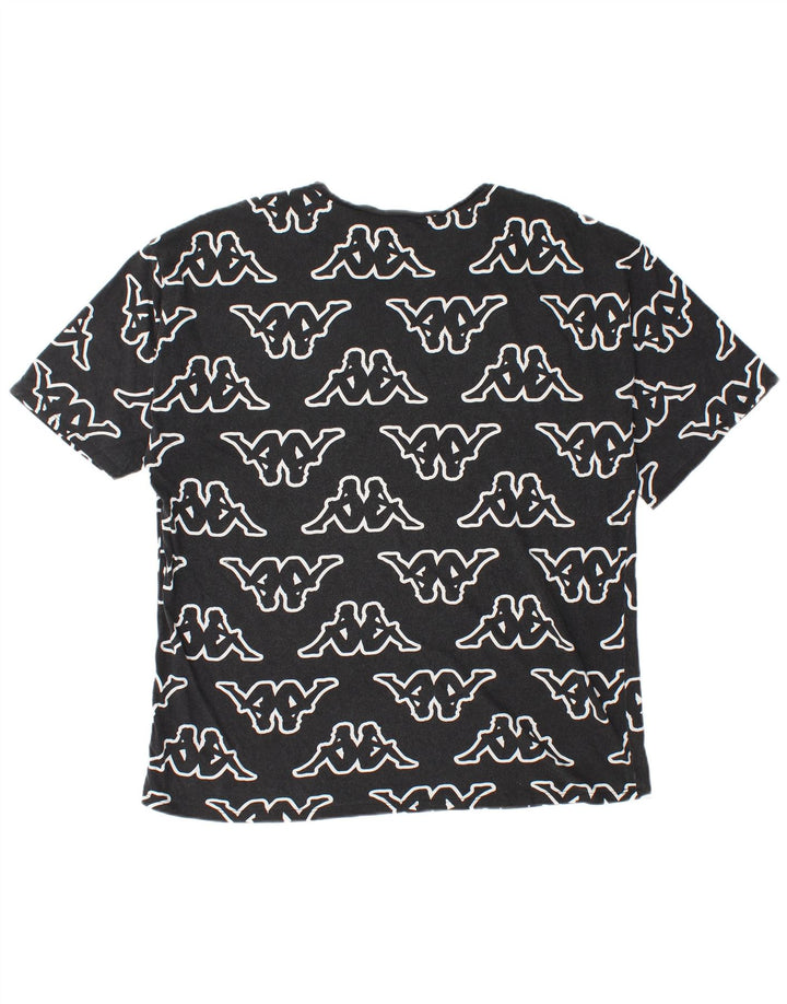 T-shirt grafica da uomo Kappa Tezenis grande nera