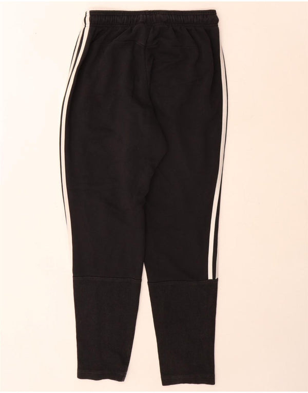 Pantaloni della tuta da donna Adidas UK 10 piccoli in cotone nero