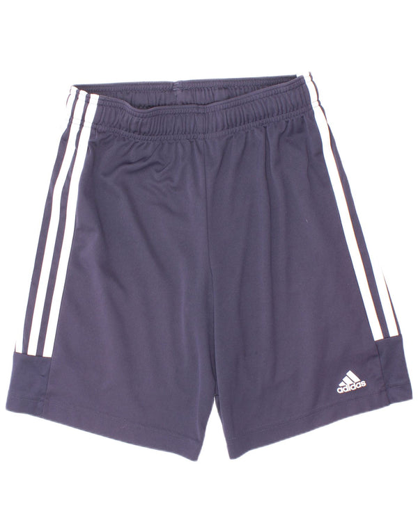 Pantaloncini sportivi Adidas Aeroready da ragazzo 11-12 anni blu navy