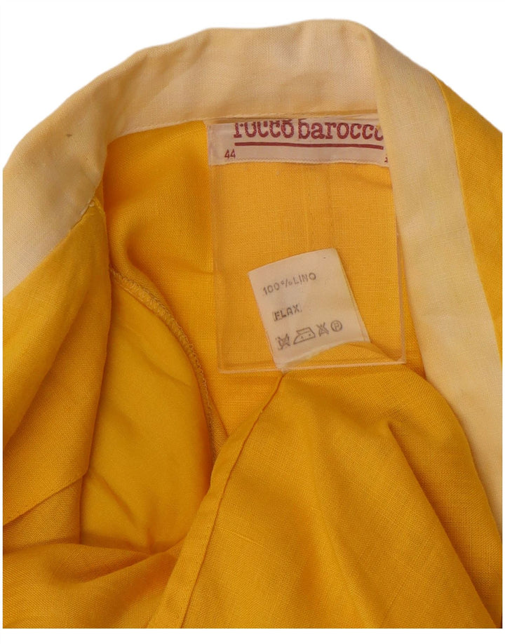 Giacca Blazer Doppiopetto Donna ROCCOBAROCCO IT 44 Giallo Medio