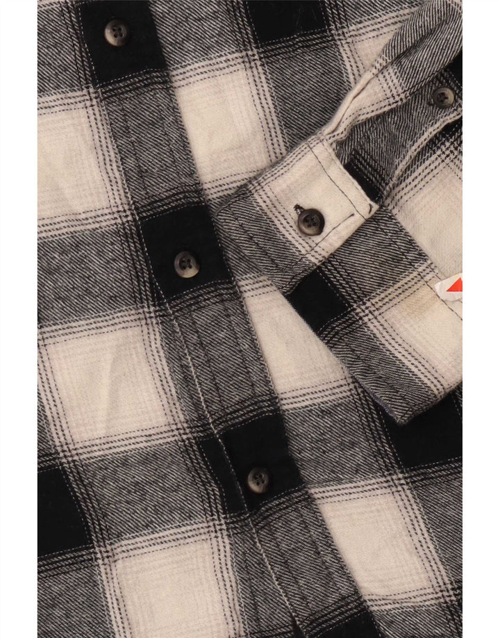 Camicia Lee da uomo in flanella vestibilità regolare 2XL cotone a quadri nero