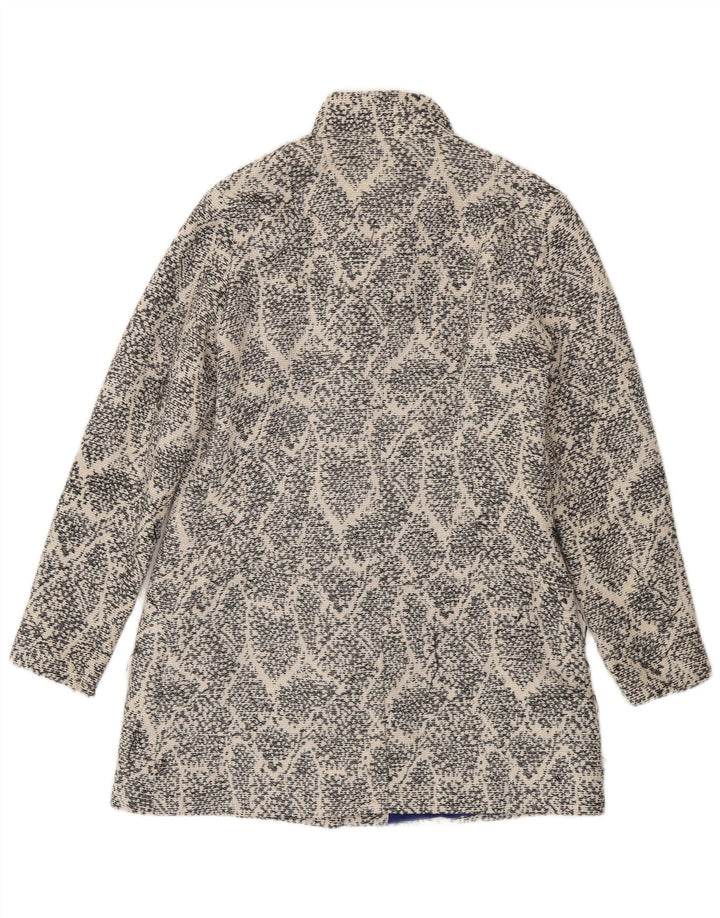 Desigual Cappotto da donna con motivo astratto EU 44 XL Cotone bianco