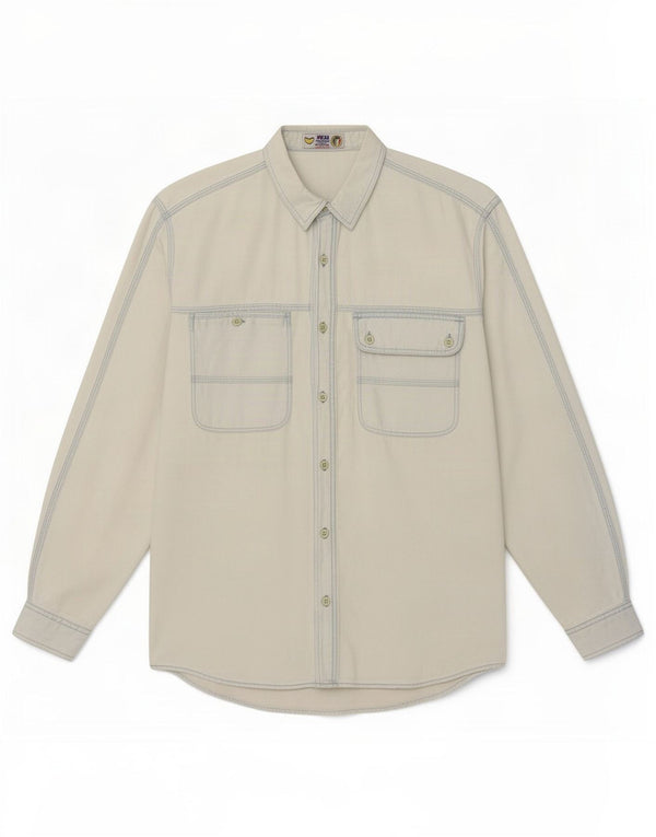 POP 84 Mens Denim Shirt Small Blue Cotton