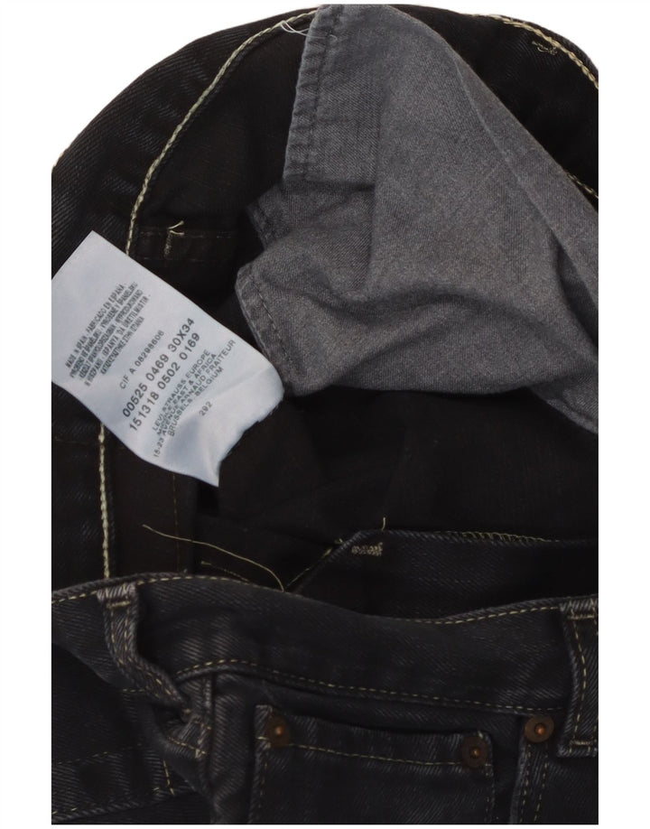 Jeans LEVI'S 525 Bootcut da donna W30 L34 cotone nero