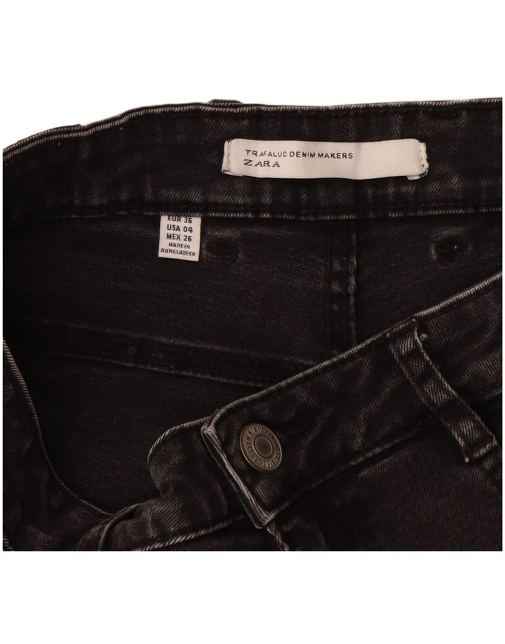 Pantaloncini di jeans da donna Zara EU 36 XS W26 Neri