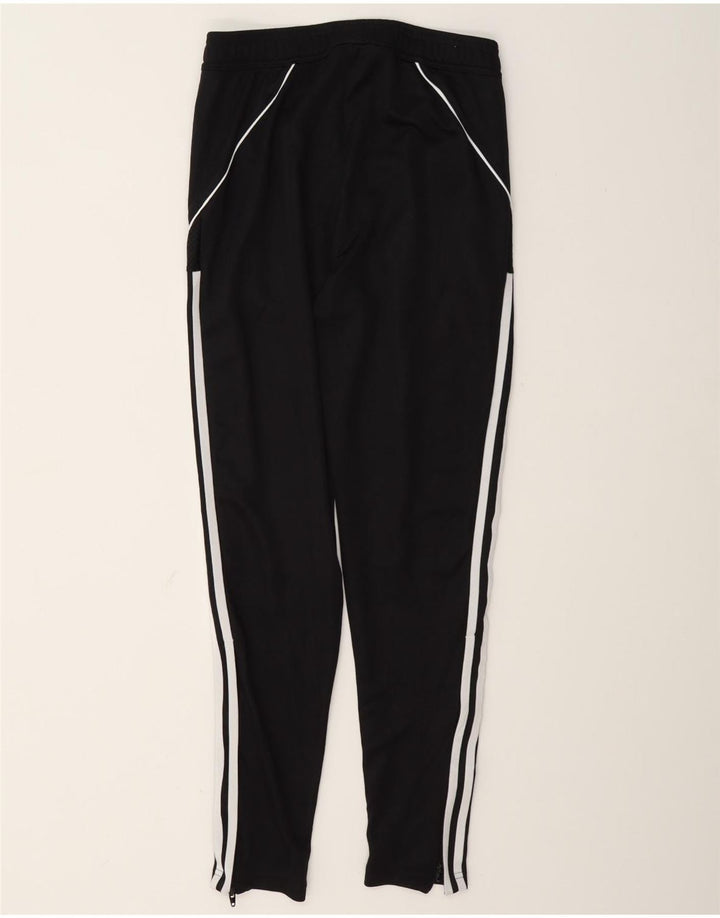 Pantaloni da tuta da uomo slim fit Adidas piccoli in poliestere nero