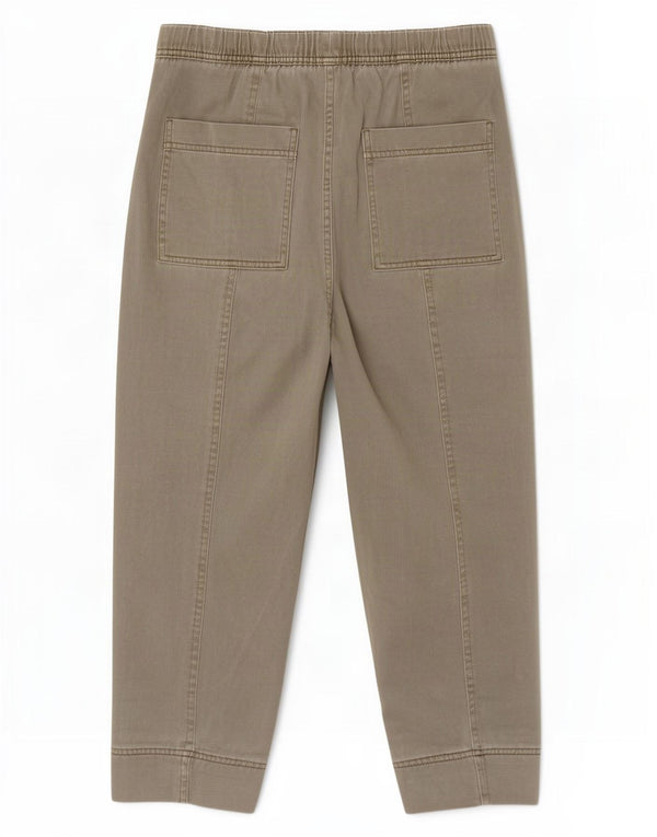 Pantaloni cropped a gamba larga da donna Marks & Spencer UK 12 Medium W32 L24 Beige
