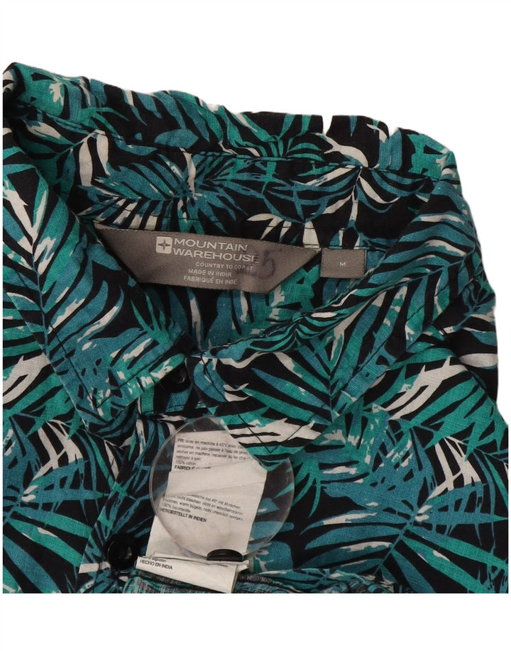 Camicia a maniche corte da uomo Mountain Warehouse Turchese medio floreale hawaiano