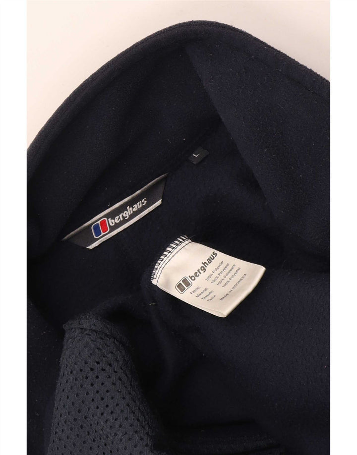 Giacca in pile foderata da uomo Berghaus UK 40 grande poliestere blu navy