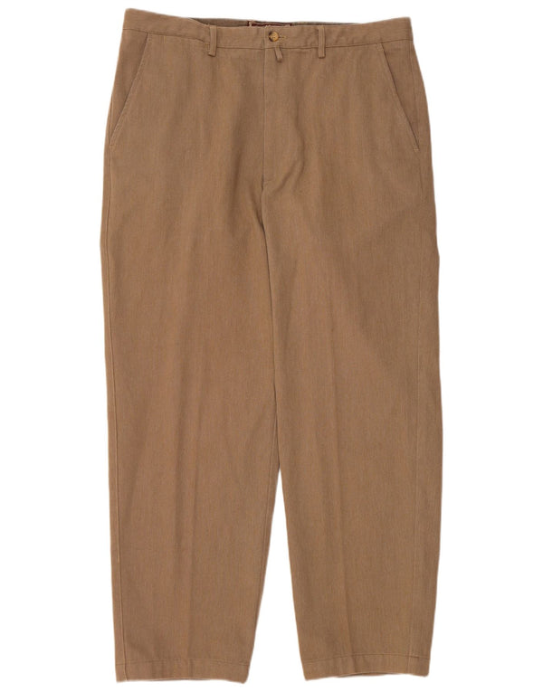 MARLBORO CLASSICS Pantaloni chino affusolati da uomo EU 54 2XL W36 L29 Beige